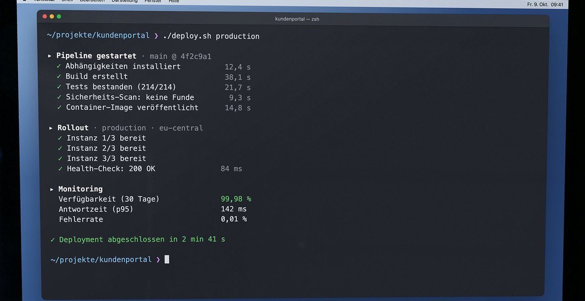 Automatisches Deployment im Terminal